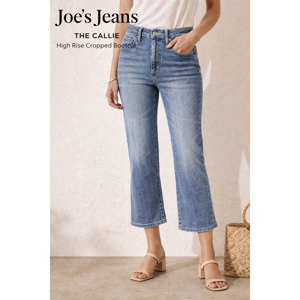 Joe's Jeans The Callie High Rise Cropped Bootcut W25 Light Wash